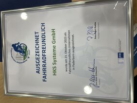 Siegel "Ausgezeichnet Fahrradfreundlich"