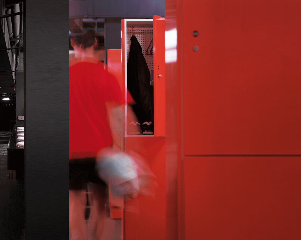 entervo-access betteriebetriebene RFID-Schlösser: Beispiel Schranktüren ojmar Schloss